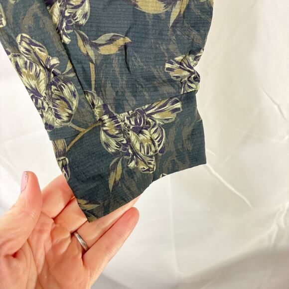 Athleta Trekkie North Printed Jogger — Black & Green Ripstop, Women’s Size 10 - Picture 4 of 6